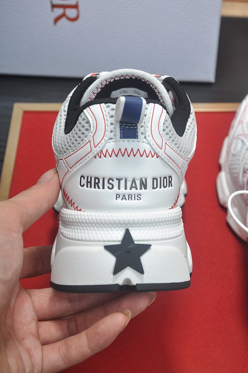 Dior Paneled Low-Top Sneakers — detail