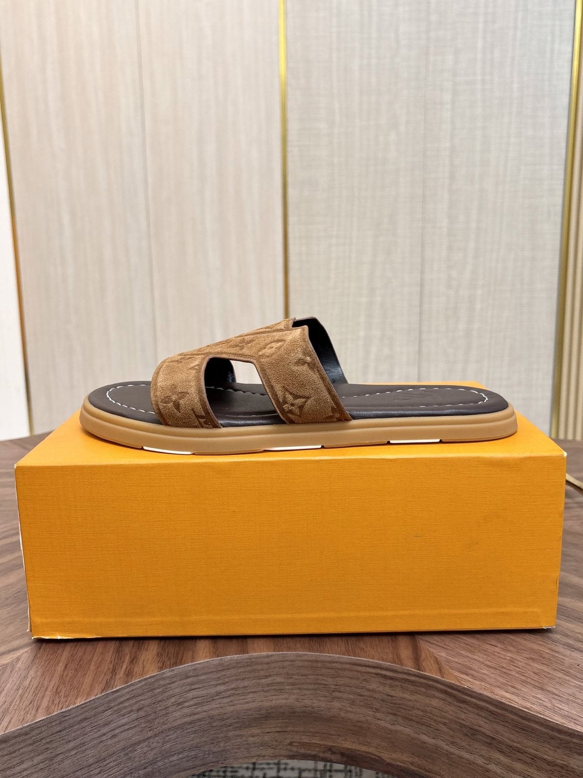 Louis Vuitton Monogram Slide Sandals — side