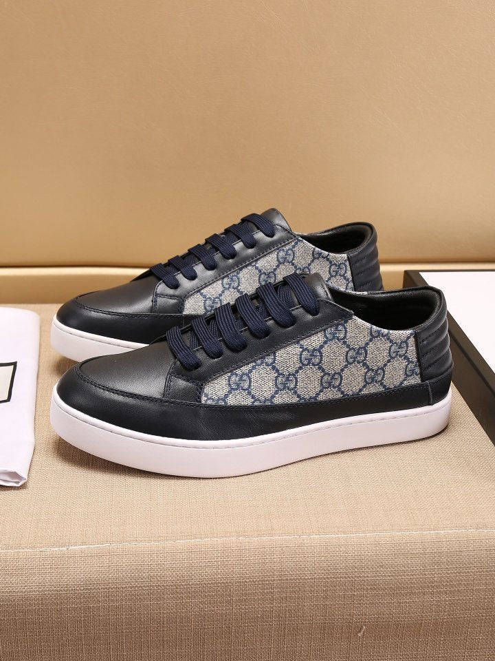 Gucci Monogram Panel Low-Top Sneakers — front