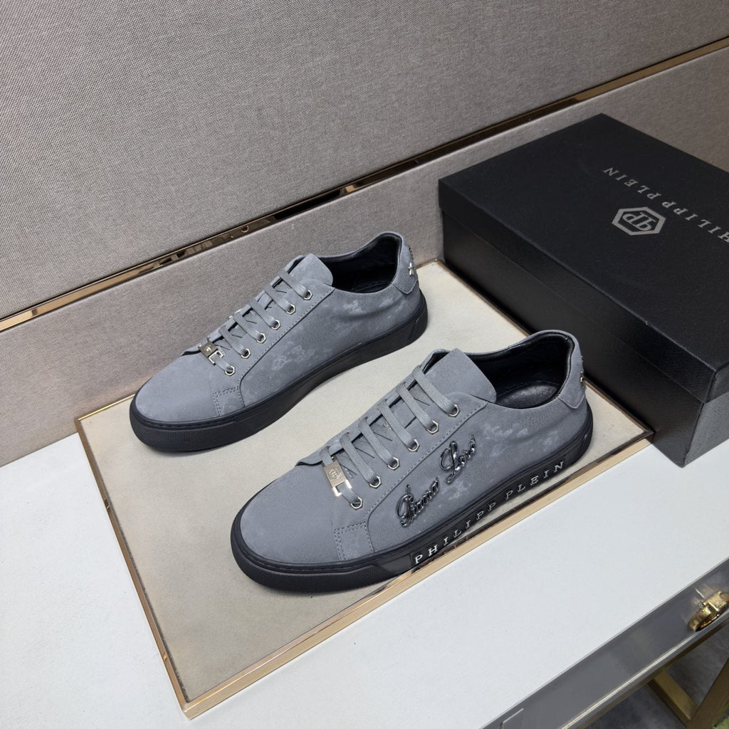 Philipp Plein Script Detail Low-Top Sneakers — side