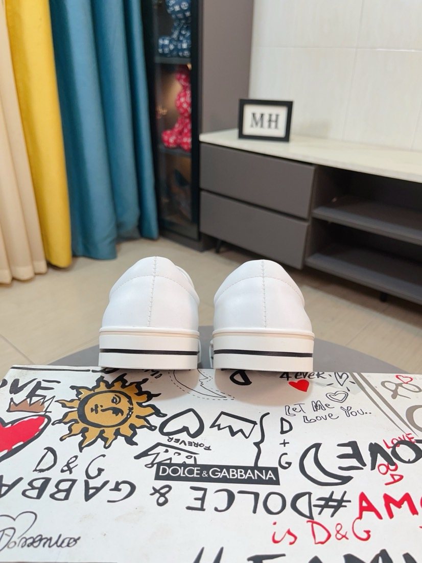 Dolce & Gabbana Striped Sole Slip-On Shoes — back