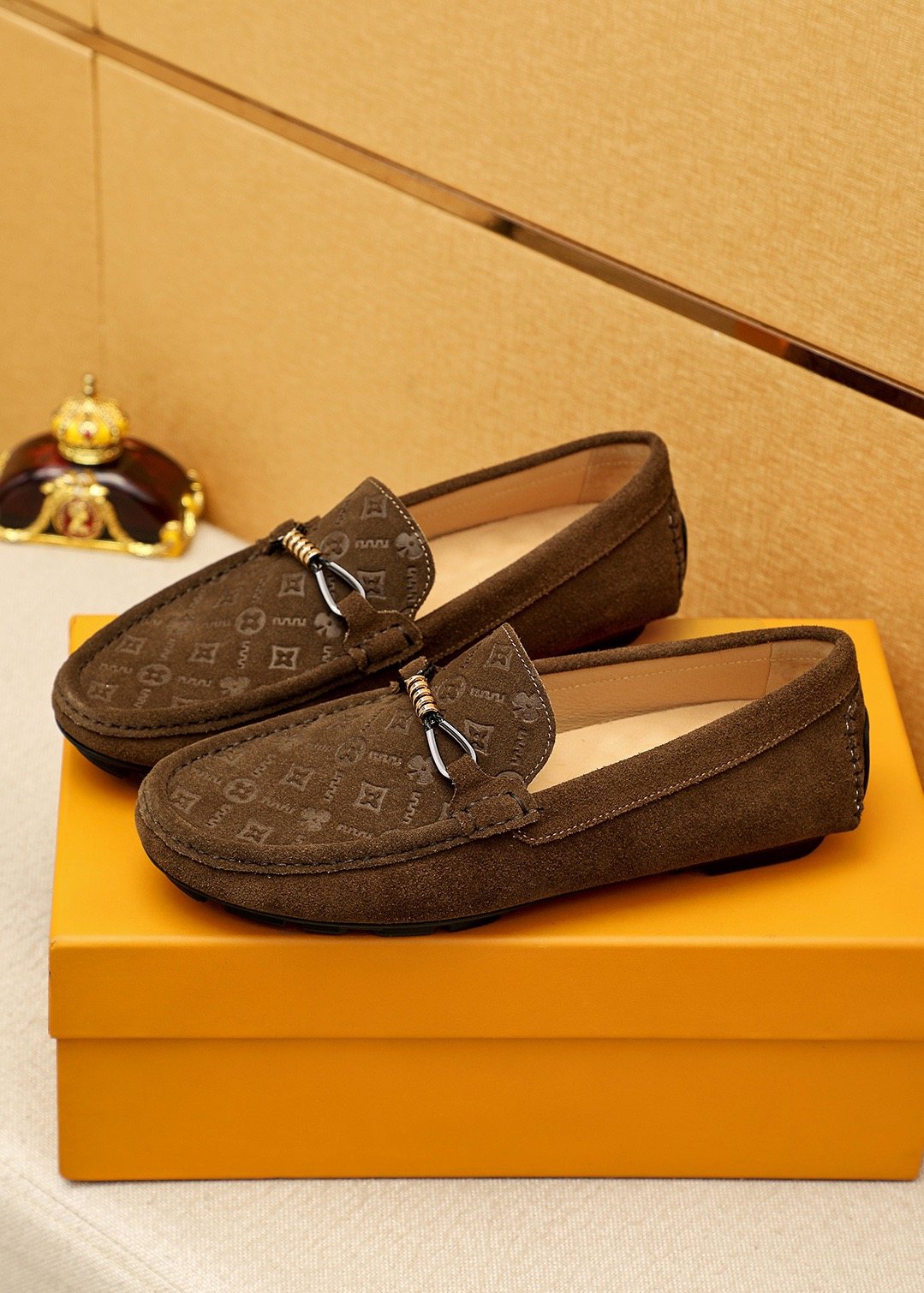 Louis Vuitton Embossed Hardware Loafers — hero