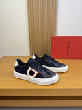 Ferragamo Contrast-Trim Low-Top Sneakers — hero