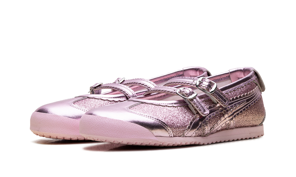 Onitsuka Tiger Mexico 66 TGRS Glitter Pack Women's Ballet Flats - Pink Cameo
